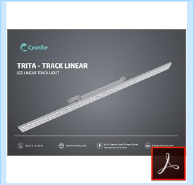 TRITA LED linear tracking light - track line brochure